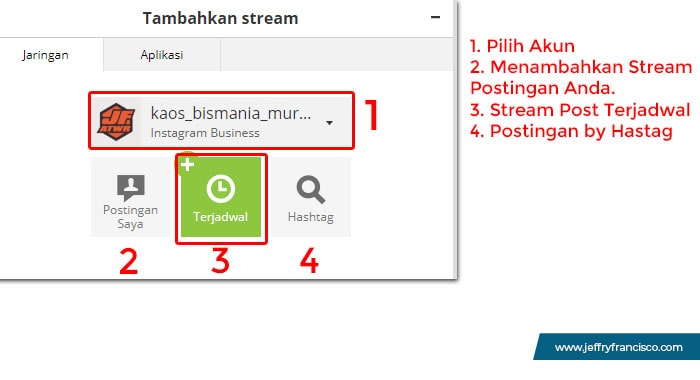 Menambah Stream