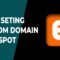 Custom Domain Blogspot