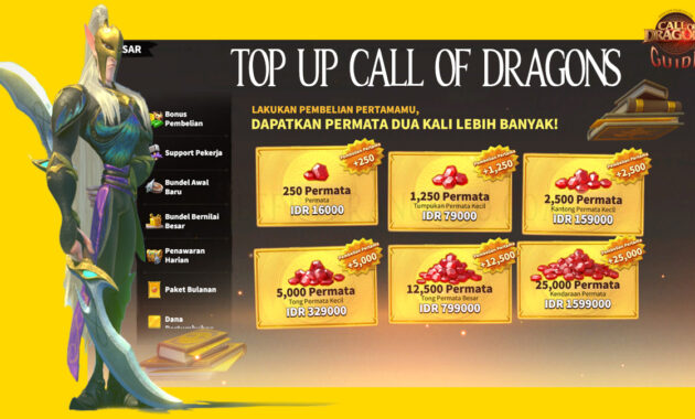 top up call of dragons