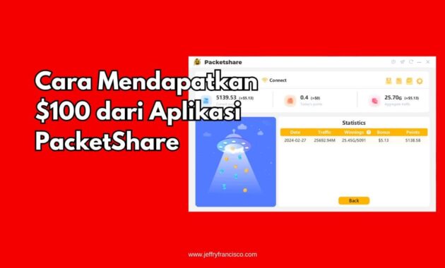 Dapat Duit dari Aplikasi PacketShare