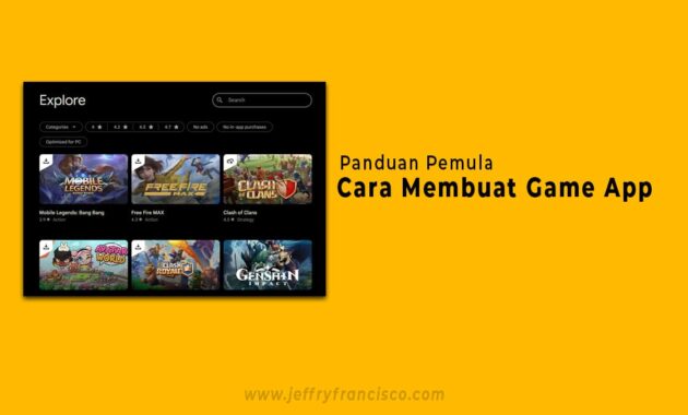 Cara Membuat Game App