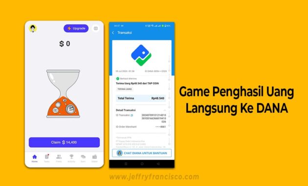 Game Penghasil Uang Langsung DANA Tanpa Iklan