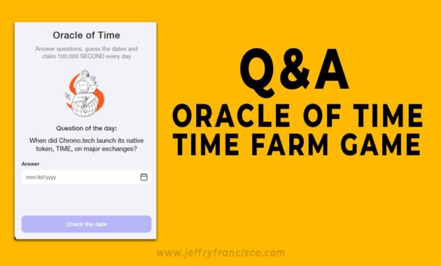 oracle of time today Time Farm